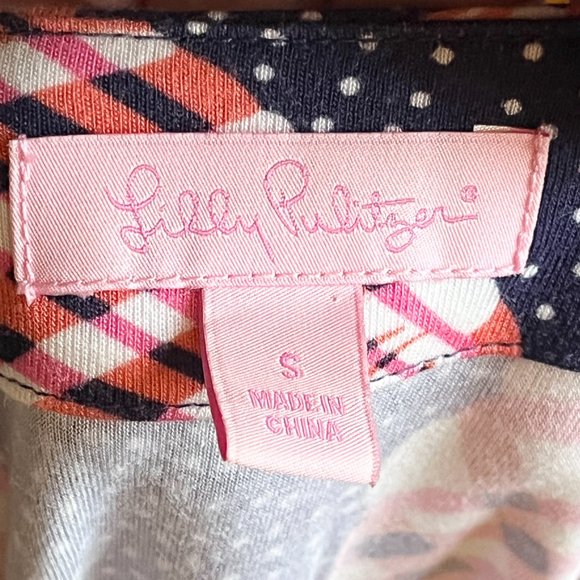 Lilly Pulitzer Navy and Red Shell Print Dress - Picture 7 of 9